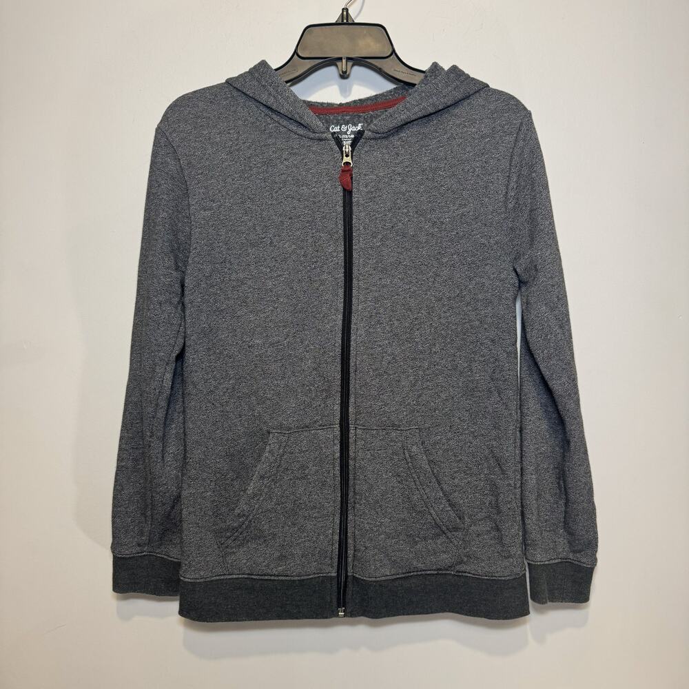 Boys'‎ Cat & Jack Fleece Full-zip hoodie Size L (12-14)